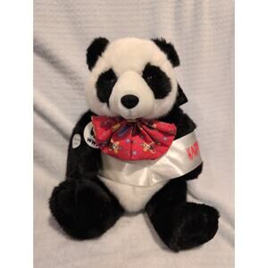 Vintage Build a Bear Workshop WWF Giant Panda Plush Stuffed Animal Birthday Bear